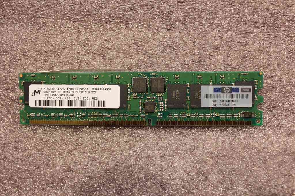 373028-051 512MB DIMM MODULE, PC3200, REG