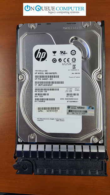 507614-B21 HP 1TB 6 GB SAS 7.2K LFF (3.5 inch) DP MDL HDD